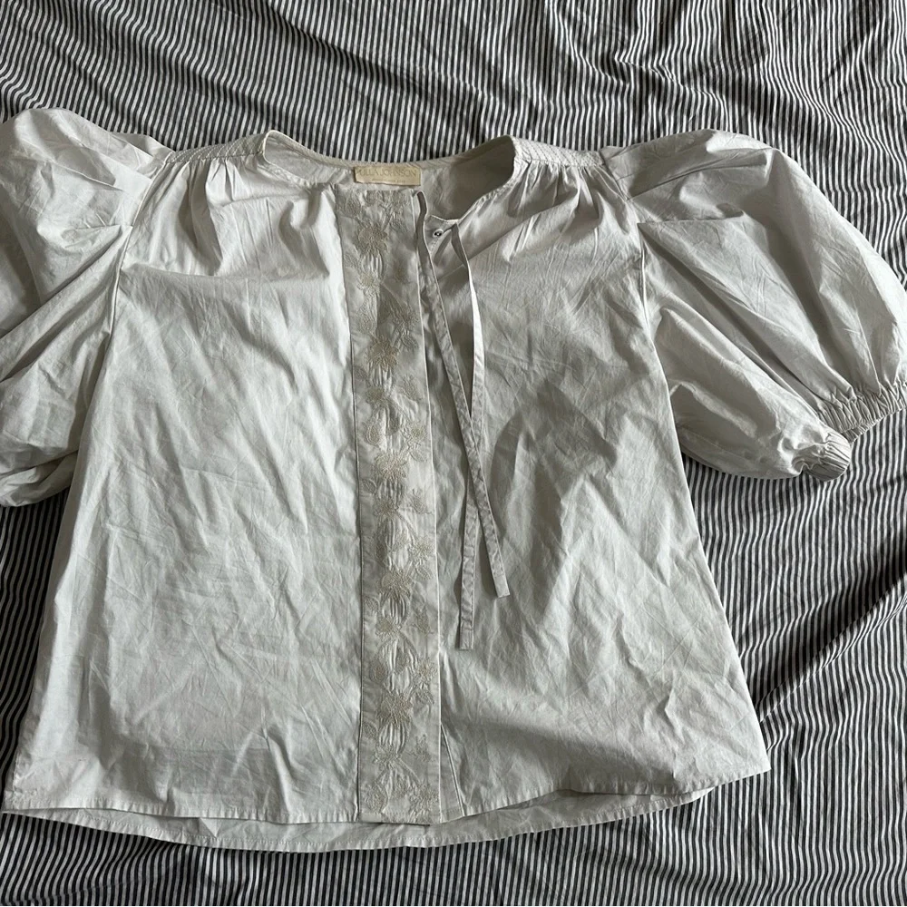 CLEARANCE: Ulla Johnson Top with floral pattern and bow-- European Size 10/US 6 - Picture 6 of 6